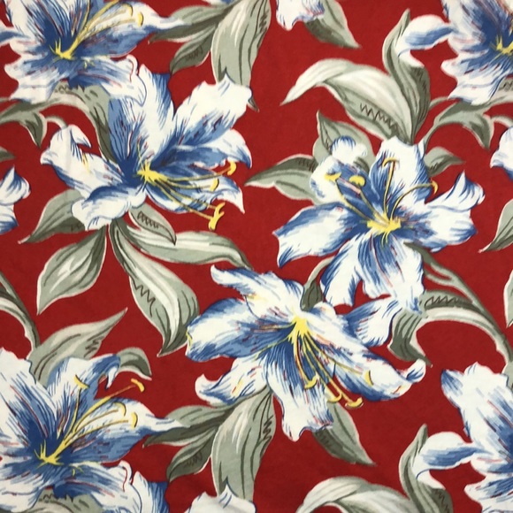 Chaps Red Floral Tank - Picture 3 of 5